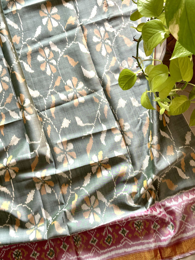 lotus-trail-single-ikat-mulberry-silk-blouse-piece