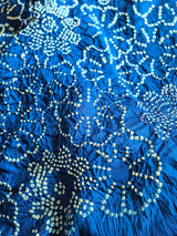 Gorgeous Blue Kanjivaram Silk Bandhani Dupatta