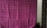 Habotai Silk Clamp Dye Bandhani Saree in Shades of Magenta