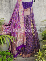 majestic-purple-pure-banarsi-georgette-bandhani-lehenga