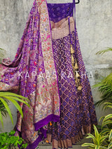 majestic-purple-pure-banarsi-georgette-bandhani-lehenga