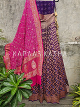 majestic-purple-pure-banarsi-georgette-bandhani-lehenga
