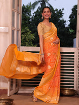 mango-yellow-orange-banarasi-chiffon-georgette-bandhani-saree