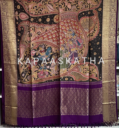 matsya-gopika-kanchipattu-kalamkari-dupatta-fish