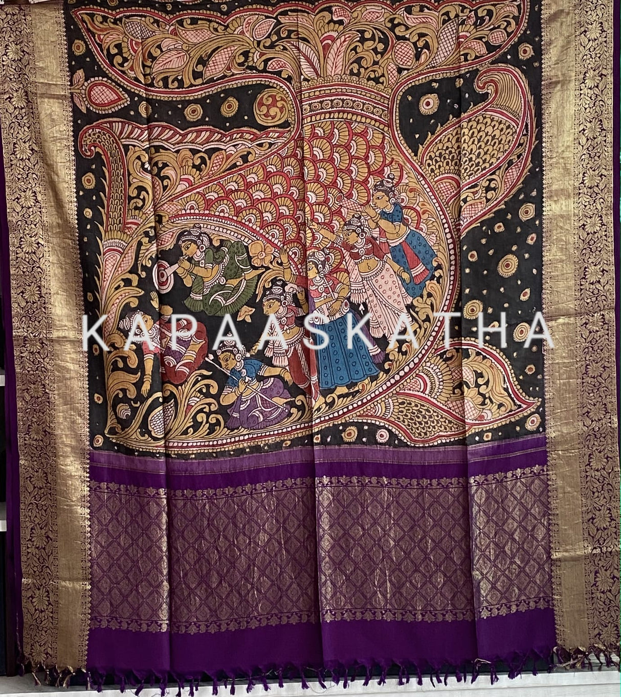 matsya-gopika-kanchipattu-kalamkari-dupatta-fish