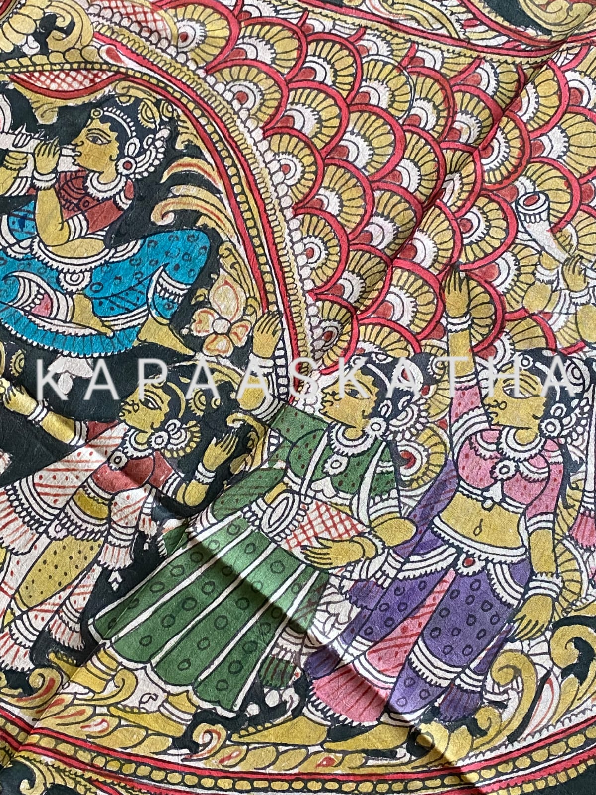 matsya-gopika-kanchipattu-kalamkari-dupatta-fish