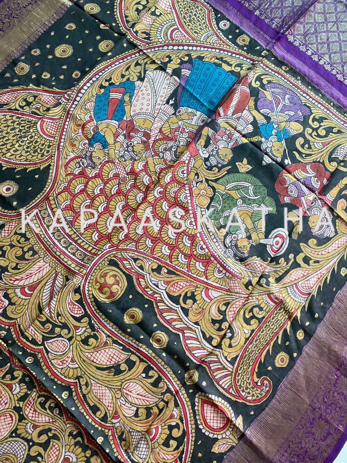 matsya-gopika-kanchipattu-kalamkari-dupatta-fish