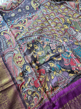 matsya-gopika-kanchipattu-kalamkari-dupatta