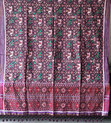 Mauve Nari Kunjar Pure Silk Double Ikat/Patan Patola Dupatta