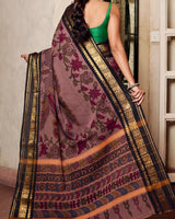 Mayura Leela Cotton Kalamkari Saree