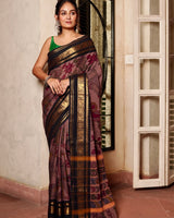 Mayura Leela Cotton Kalamkari Saree