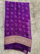 mesmerizing-Purple-pure-banarsi-georgette-bandhani-lehenga