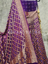 mesmerizing-purple-pure-banarsi-georgette-bandhani-lehenga