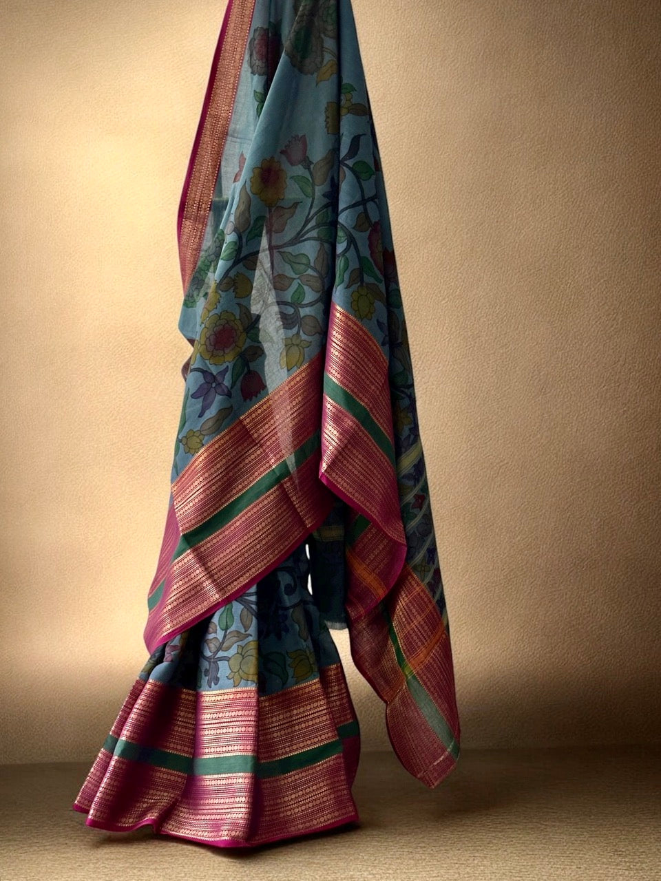 misty-bloom-chettinad-cotton-kalamkari-saree