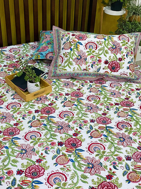 mixed-flower-double-cotton-bedsheet-full-view