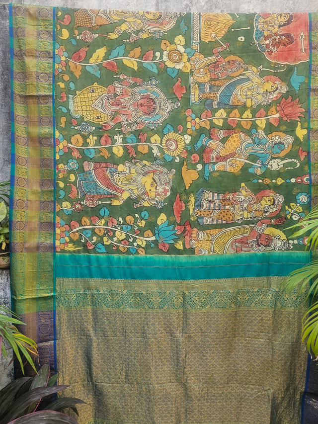 mor-hari-hues-turquoise-pink-bandhani-kanjivaram-silk-saree