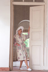 Morning Bloom Waffle Cotton Robe