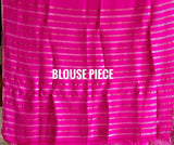 Munga Silk Bandhani Saree in Rani Pink | Kapaas Katha