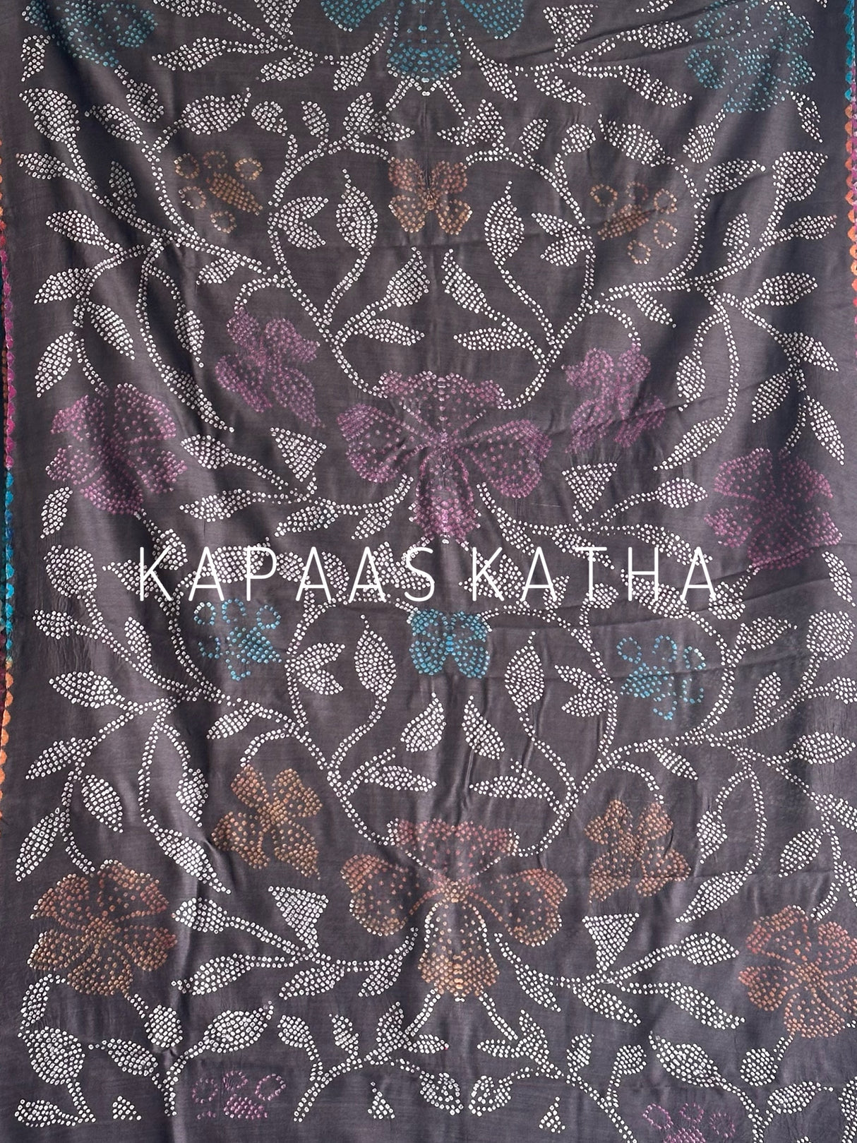 munga-silk-bandhani-saree-ochre-heritage-luxe