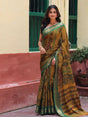 mustard-green-cotton-kalamkari-saree-styled-look-front-angle