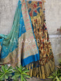 mysore-crepe-kalamkari-lehenga-with-kanjivaram-border