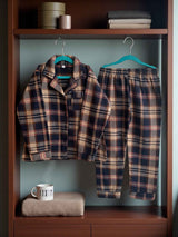 navy-blue-beige-checked-kids-winter-nightwear