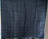 Neelratna - Black Pure Gajji Silk Bandhani Saree