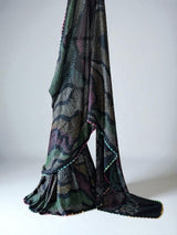 Neelratna - Black Pure Gajji Silk Bandhani Saree