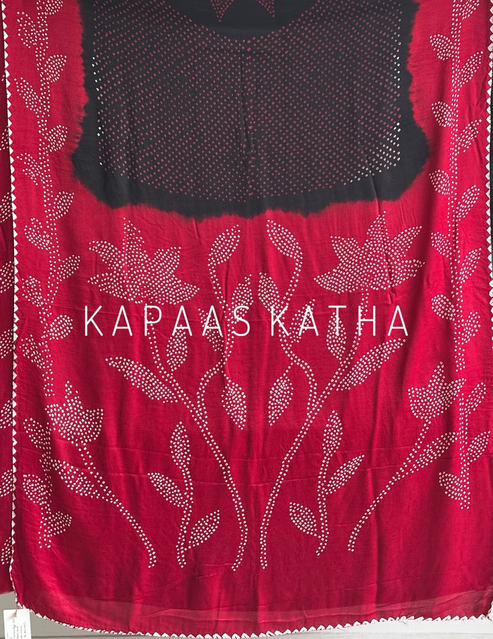 Neelratna - Black Pure Gajji Silk Bandhani Saree