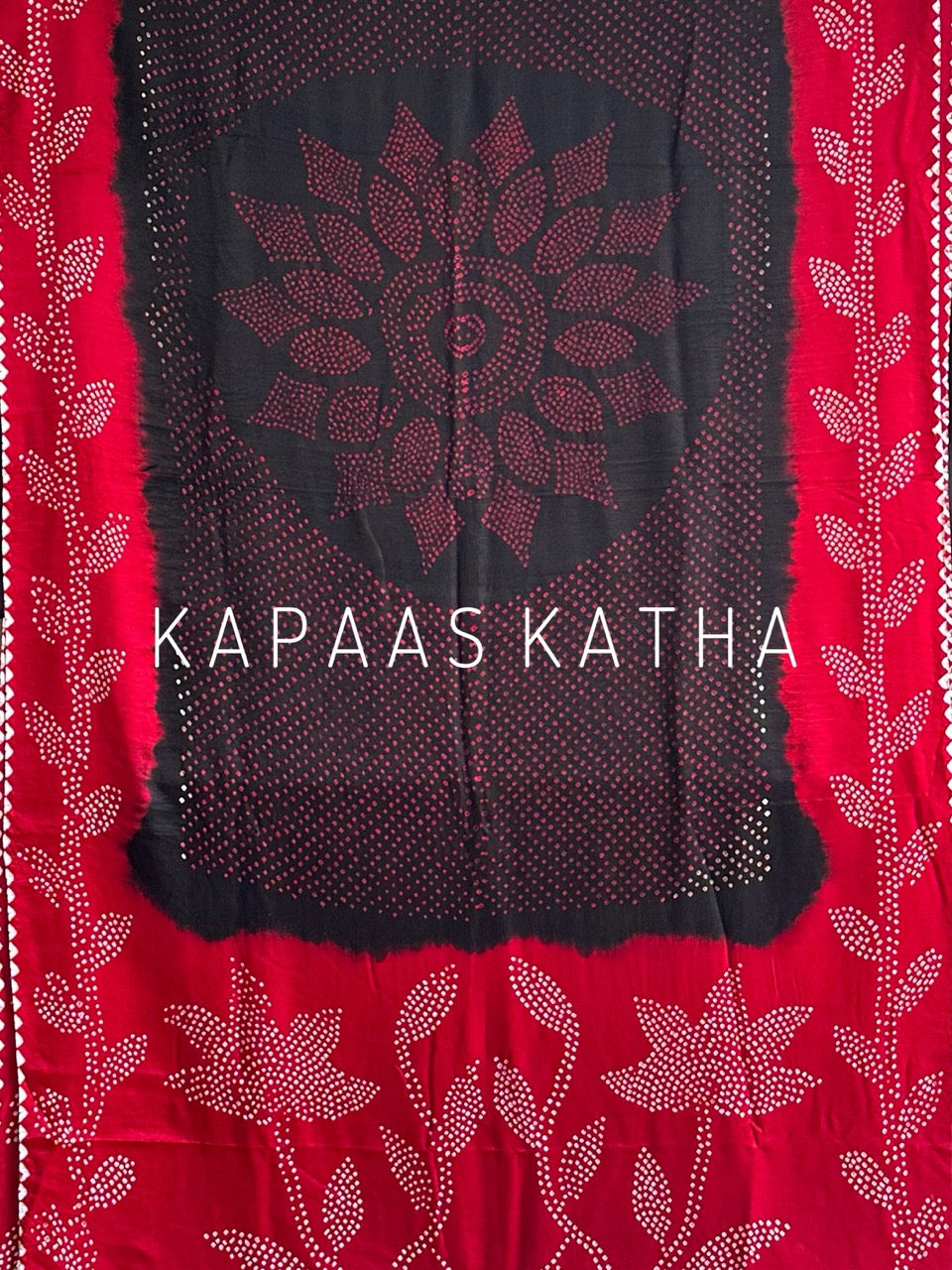 Neelratna - Black Pure Gajji Silk Bandhani Saree