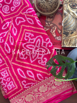 new-luxe-bandhani-banarasi-georgette-saree