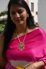Noor-e-Moti - Light of Pearls and Polki Sparkle Necklace Set