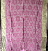 Light Mauve Kanjivaram Silk Bandhani Saree