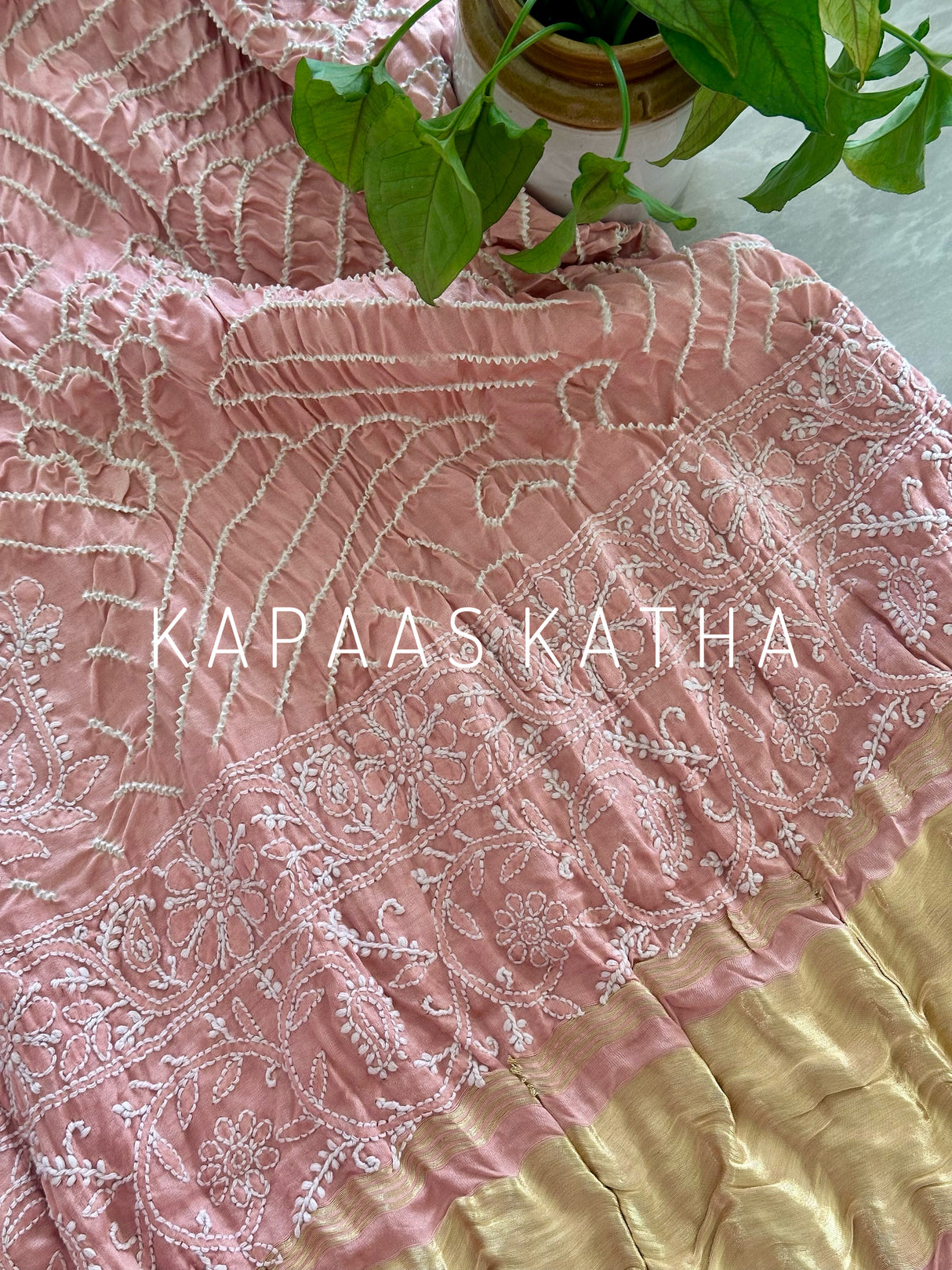 opulent-texture-lucknow-chikankari-gajji-silk-bandhani-dupatta