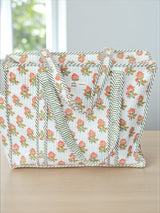 orange-floral-handcrafted-tote-bag-classic-design