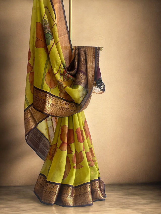 padma-yugam-kalamkari-kupaddam-pattu-cotton-silk-saree