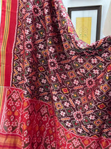 Handloom pure silk single ikat/patola dupatta