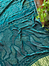 panna-rekha-turquoise-green-pure-gajji-silk-bandhani-saree