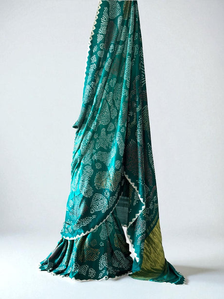 panna-rekha-turquoise-green-pure-gajji-silk-bandhani-saree
