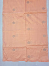 Shade of Peach Pure Banarasi Silk Blouse Piece