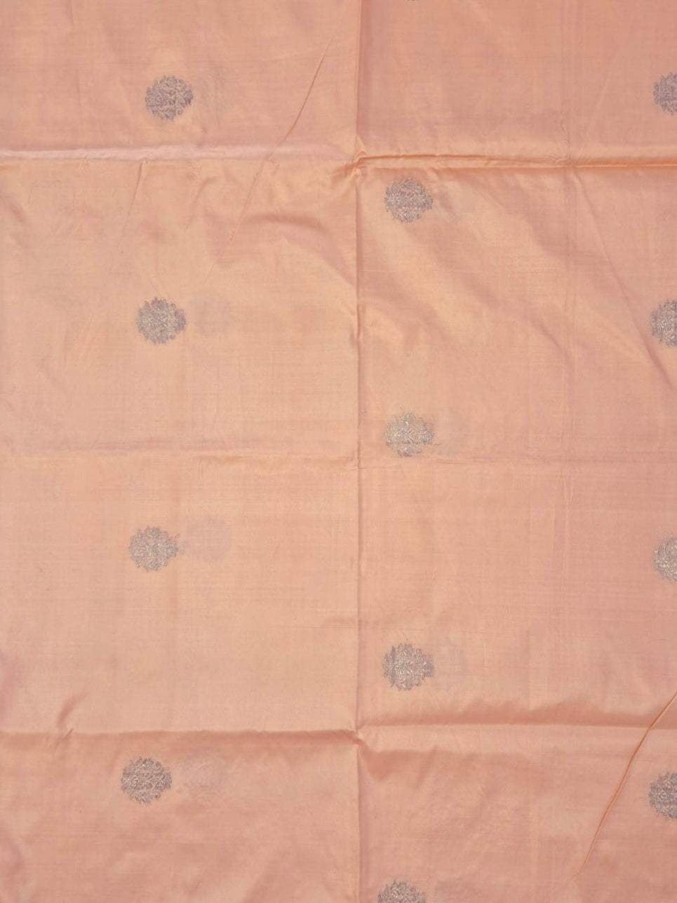 Shade of Peach Pure Banarasi Silk Blouse Piece