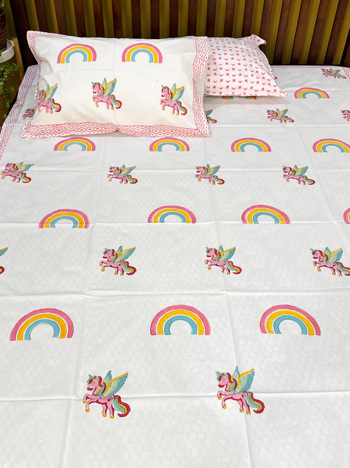 pillowcase-unicorn-rainbow-handblock-printed-kids-bedsheet