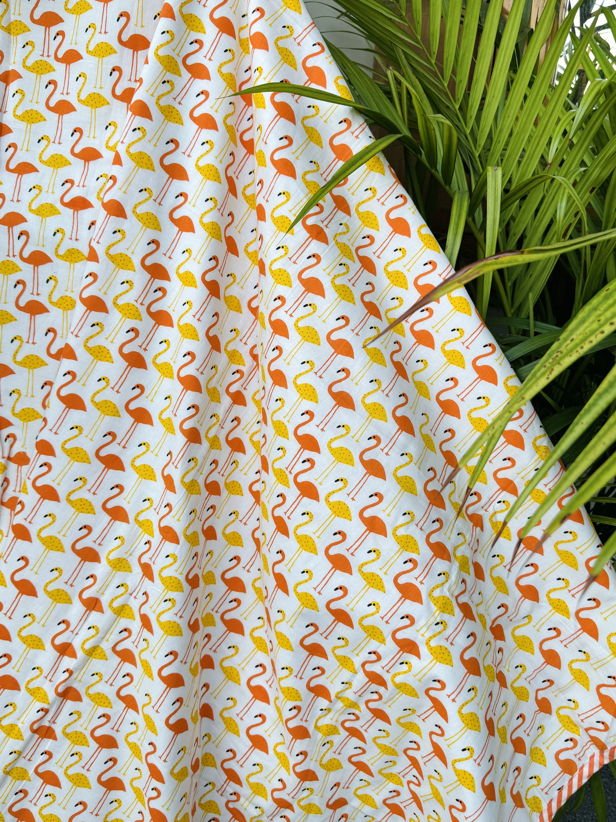 playful-flamingo-print-orange-yellow-kids-dohar