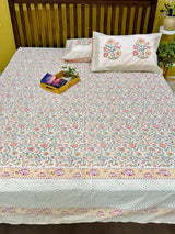 premium-blockprint-peach-base-bedsheet