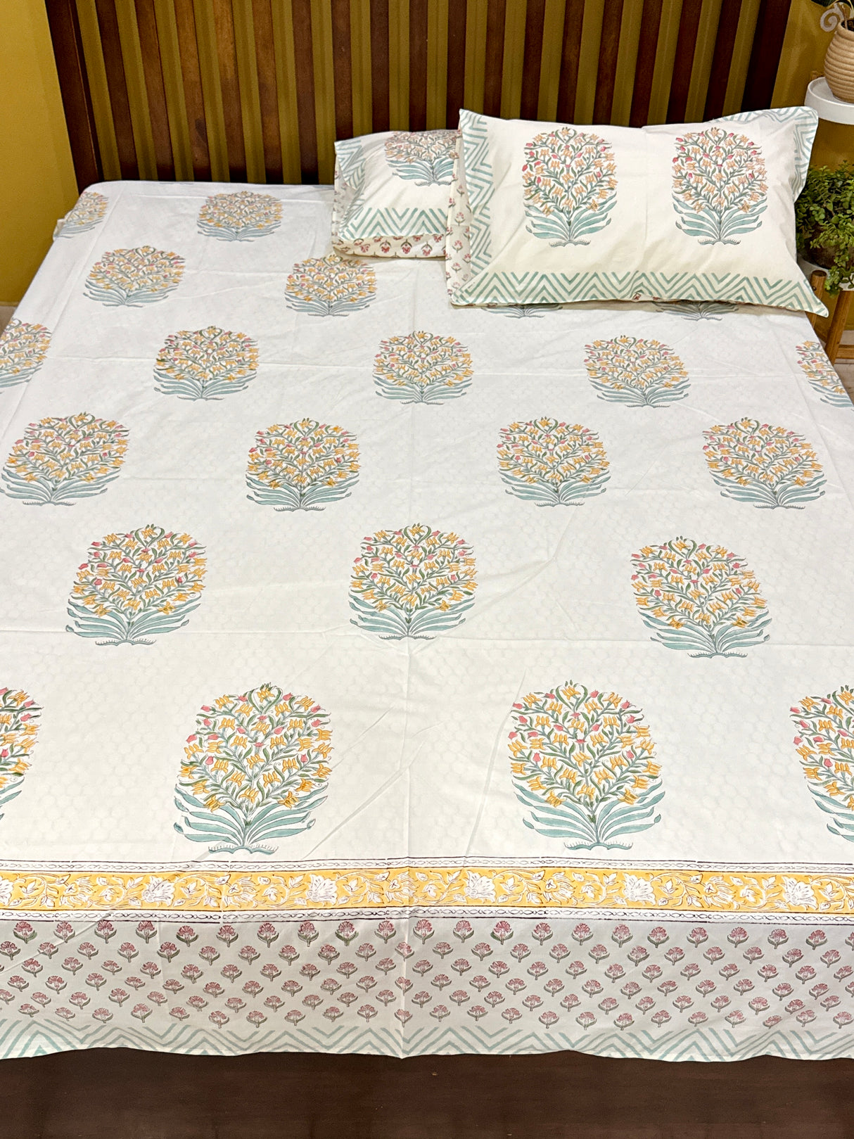 premium-blockprint-yellow-base-bedsheet