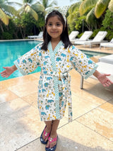 premium-elephant-kids-cotton-waffle-bathrobe