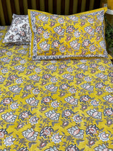 premium-floral-medallion-blockprint-cotton-bedsheet