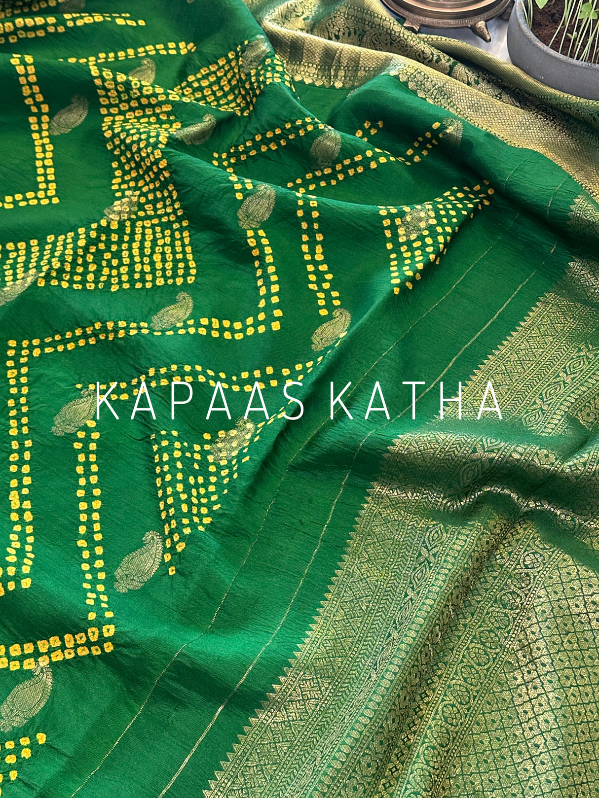 premium-kanjivaram-bandhani-silk-saree