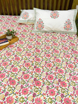 premium-pink-blockprint-king-bedsheet