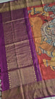 Durga Maa Handloom Kanchi Pattu Kalamkari Dupatta